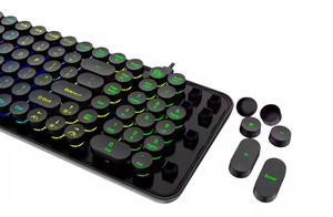New Arrival 2.4GHz Wireless Split <strong>Keyboard</strong> 86 Colorful Membrane USB Typewriter Keys for <strong>Computer</strong> &amp; Laptop Office <strong>Use</strong>