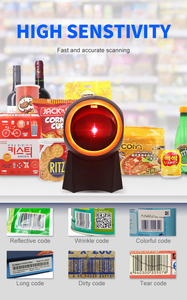USB Auto Scan Desktop Barcode Scanner 2D QR Code Reader para supermercado al por menor en stock - Product Image 4