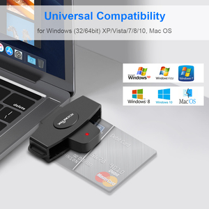 Scrittore senza fili del lettore di Chip della carta di credito di USB 2.0 EMV del lettore di schede senza fili del Computer di Rocketek - Product Image 2