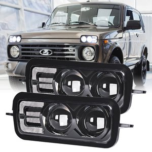 LOYO 4X4 kapalı yol sis farları rus versiyonu kare Led sis işık su geçirmez Ip 67 100W sürüş ışığı lada kentsel Niva - Product Image 1