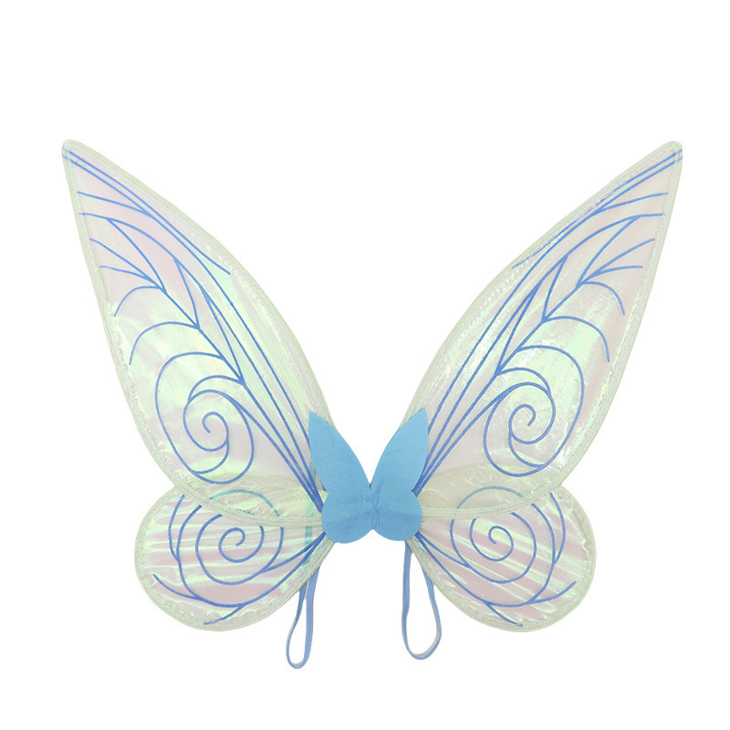 Ali da elfo colorate per adulti, blu.