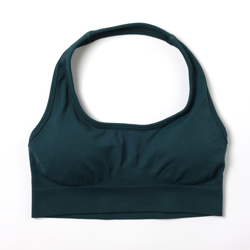 Sujetador Halter verde oscuro