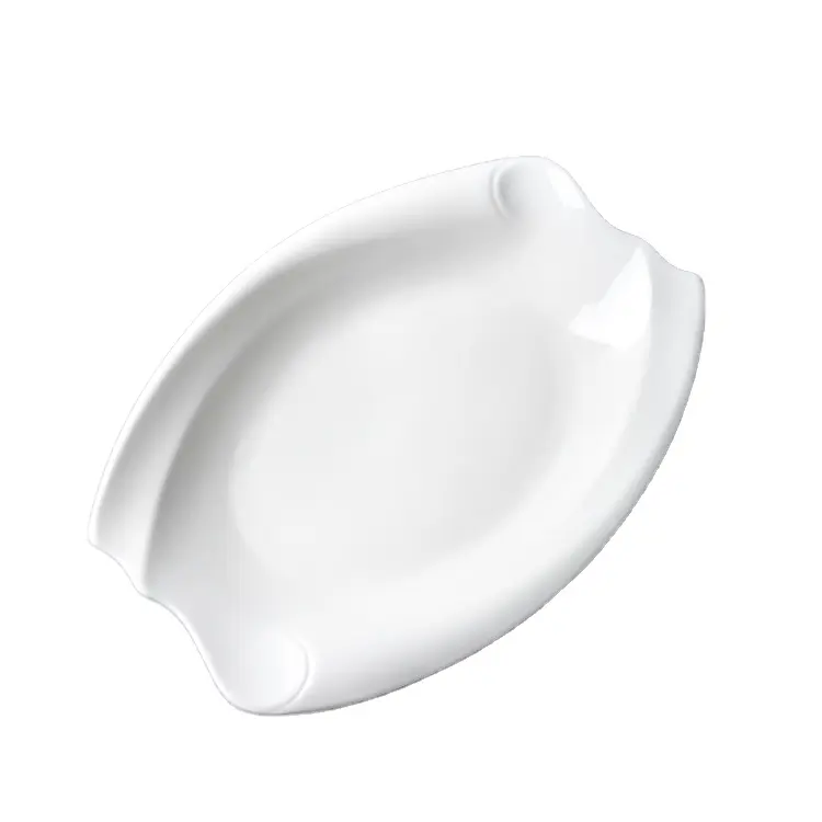 Vajilla de porcelana fina de 8-14 pulgadas, plato de bambú blanco de cerámica para fiesta de fábrica, vajilla de cerámica, gran oferta