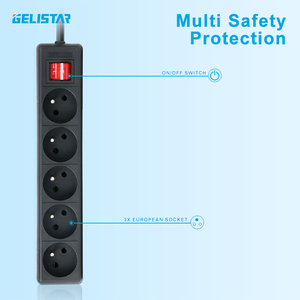 เต้ารับแบบ5ทิศทางแบบฝรั่งเศสพร้อมสวิตช์บอร์ดต่อขยายราคาถูก - Product Image 3