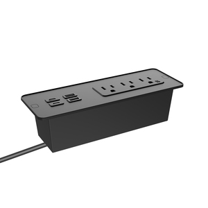 Enchufes integrados montados en el escritorio, tira de alimentación de escritorio con 4 puertos Usb, muebles, sofá, tomas de corriente - Product Image 3