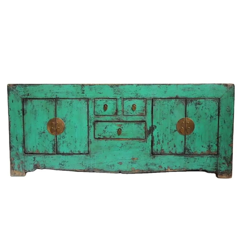 Mueble antiguo chino para el hogar, aparador de armario de madera antigua para TV