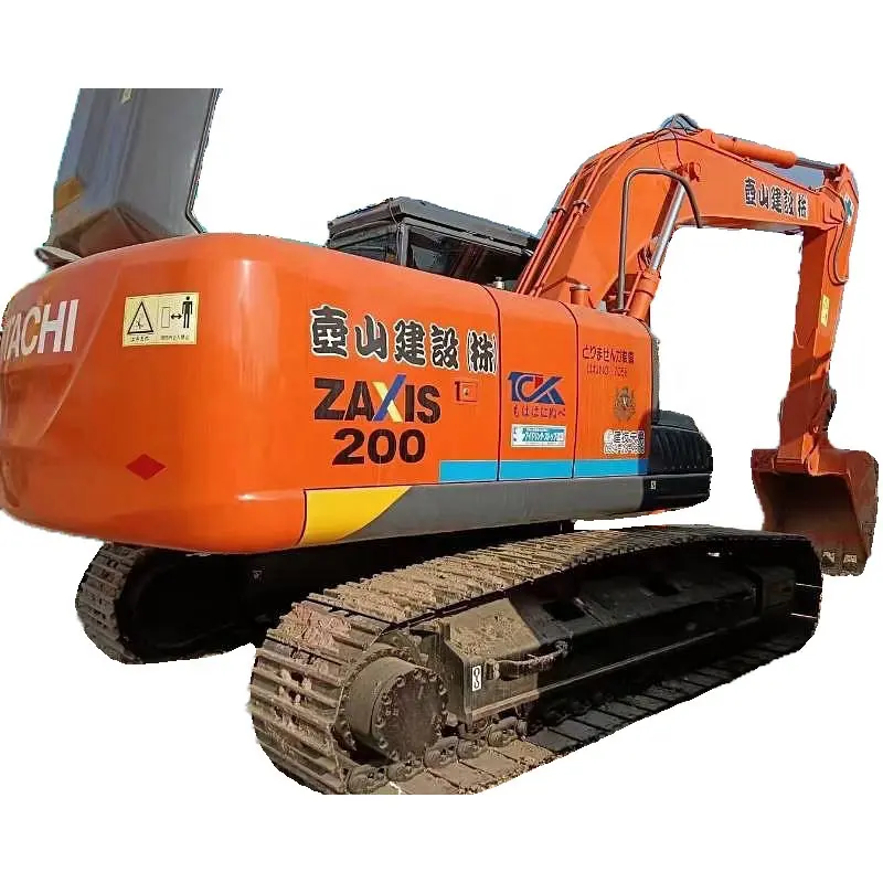 Экскаватор б/у, японский HITACHI200, хорошее состояние, 20 тонн, двигатель Kawasaki ISUZU HITACHI, низкая цена, оригинальная краска