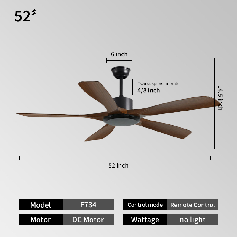 52inch -Black + walnut color
