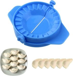 カスタム3個ブルーブラックラウンドプラスチック製ノンスティックパスタベーキングツール食品グレードキッチンアクセサリー2 in 1餃子メーカー - Product Image 1