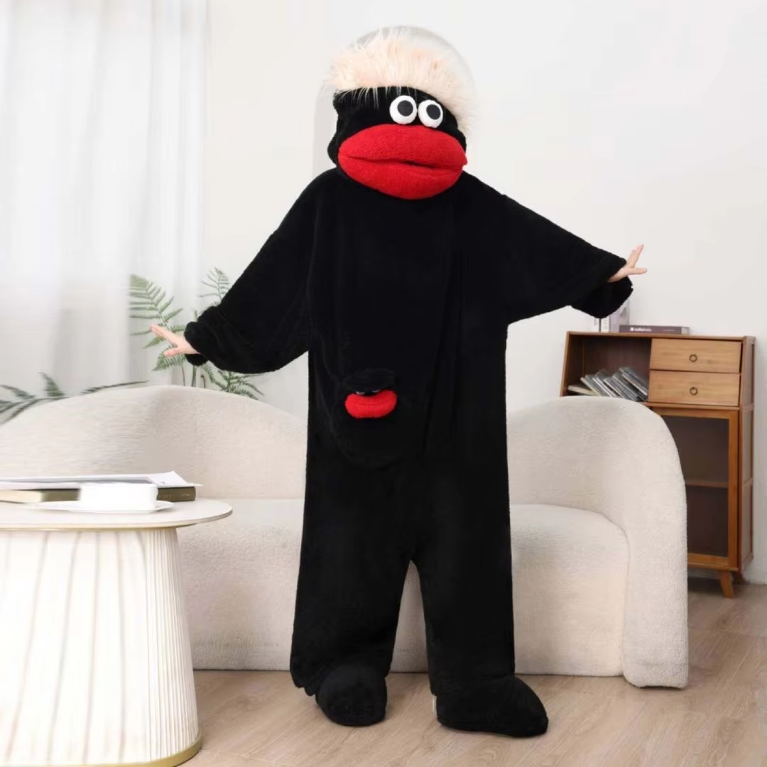 Black White Hair Onesie