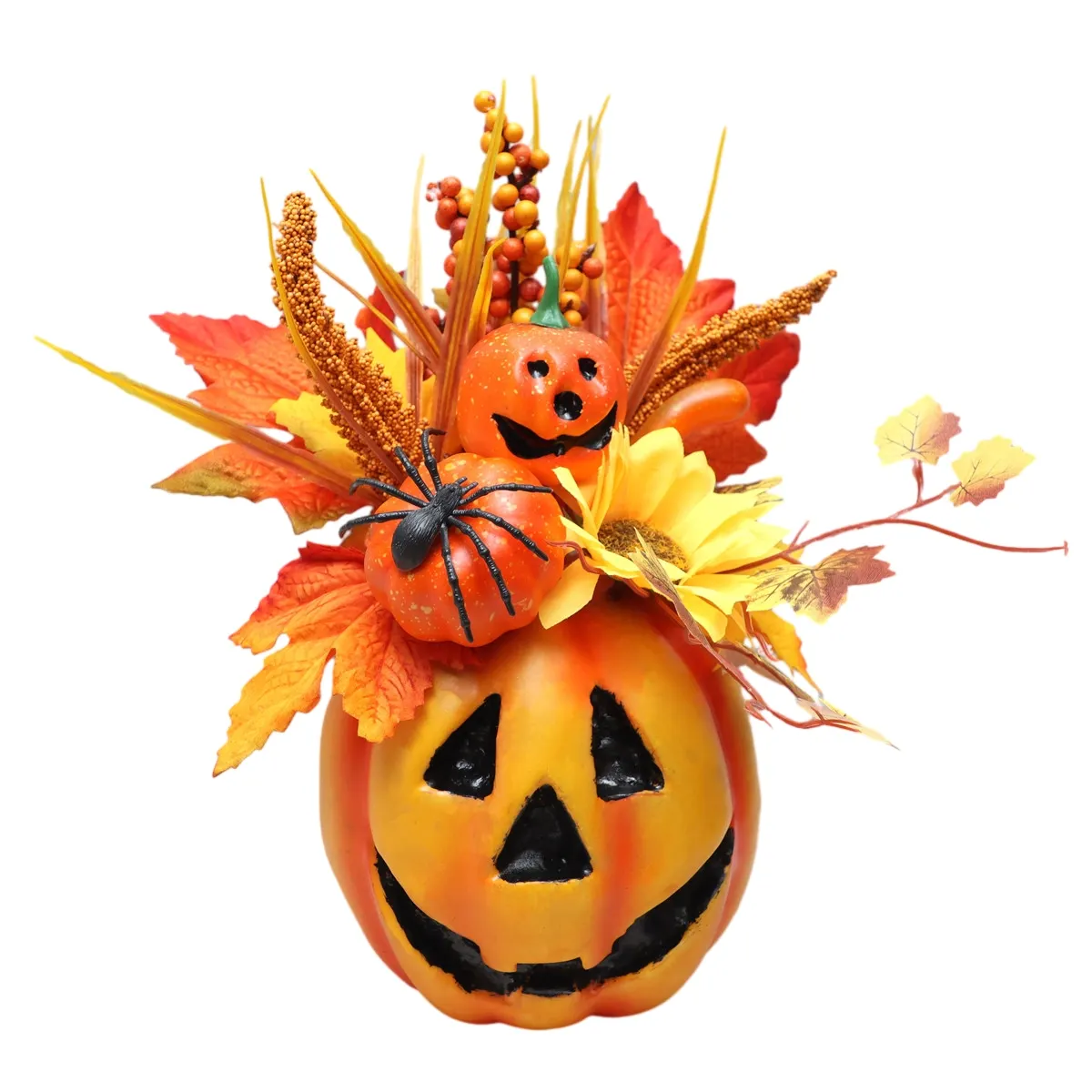 Artificial Pumpkin Berry Pine Cone for Halloween Thanksgiving Table Decoration