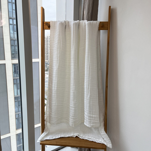 China Soft 4-Layer Gauze Cotton Adult Muslin Double Size Portable Blanket <strong>l</strong> Good Quality Comfort Wrap <strong>Towel</strong> Muslin Blanket - Product Image 4