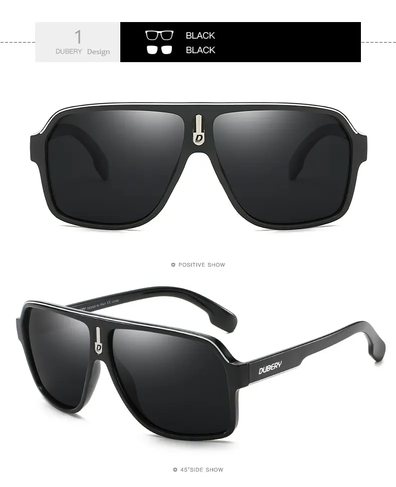 Dubery D103 New High Quality Sun Glasses Mens Oversized Sunglasses 2020 Polarized