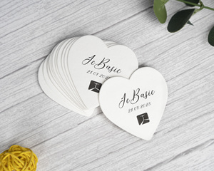 Chất Lượng Cao Giá Tốt Nhất Tùy Chỉnh In Ấn Logo Sang Trọng Trái Tim Đu Nhãn Thẻ May Mặc Giấy Treo Thẻ Với Chuỗi Sợi Dây Thừng Cho Quần Áo - Product Image 3