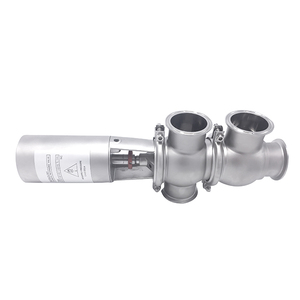 3&quot; SS304 Stainless Steel Sanitation 21 <strong>Model</strong> <strong>TL</strong> Type Three Ways Pneumatic Clamp Flow Diversion Valve Reversing Control Valve - Product Image 3