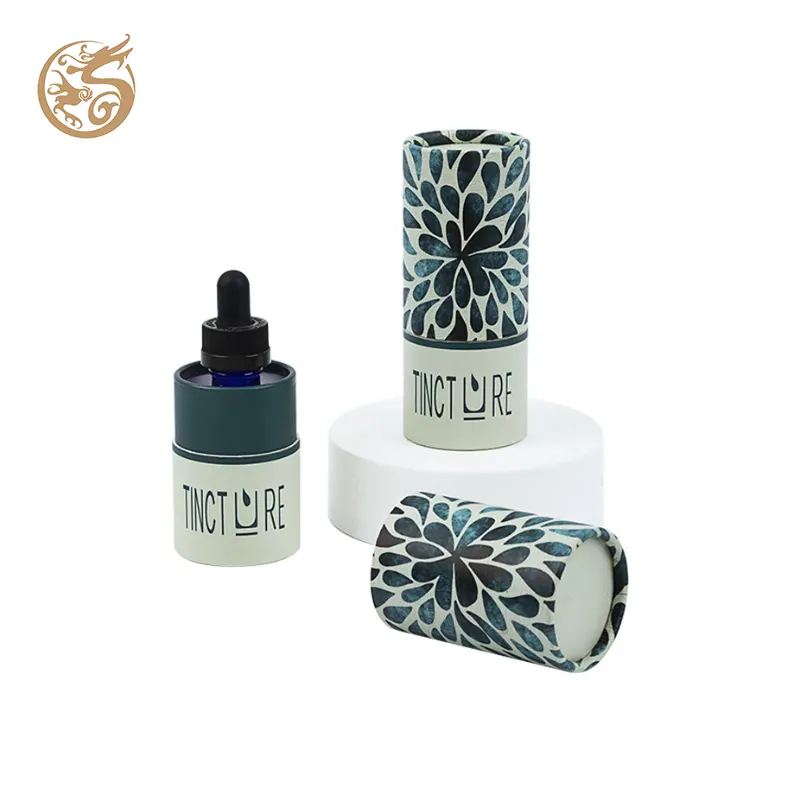 Neue Druck zylinder Box Geschenk Parfüm Kosmetik Tube Verpackungs box mit Logo