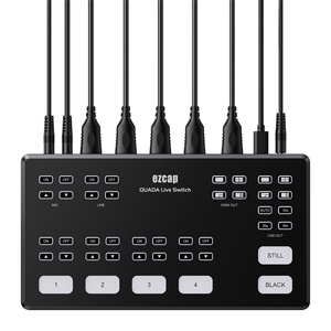 Ezcap328 QUADA-interruptor en vivo, 4 canales, HDMI, tarjeta de captura de vídeo, transmisión en vivo, estación, interruptor con múltiples botones - Product Image 2