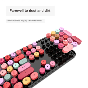<strong>Wireless</strong> <strong>Keyboard</strong> and Mouse Comb Gift 2.4G <strong>USB</strong> 104 <strong>Keys</strong> Technology <strong>Colorful</strong> Waterproof Multimedia <strong>Keyboard</strong> and Mouse