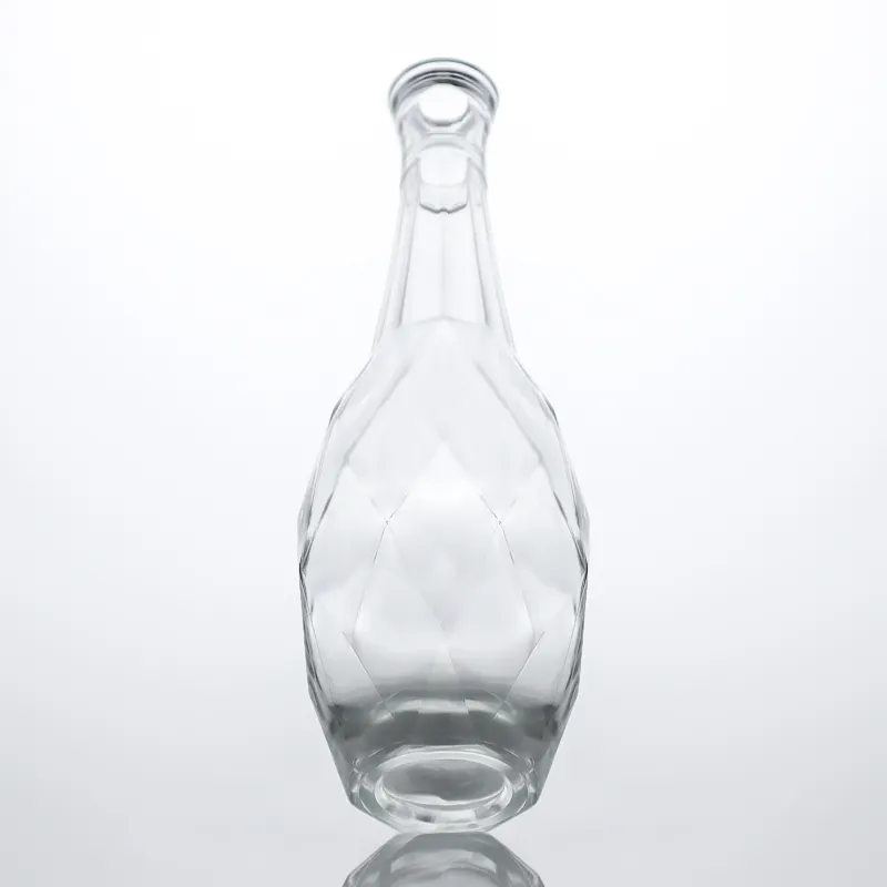 Best seller 700ml 750ml vuota Super selce cilindro trasparente bottiglia di vetro whisky Gin Rum Vodka con tappo a vite per distilleria