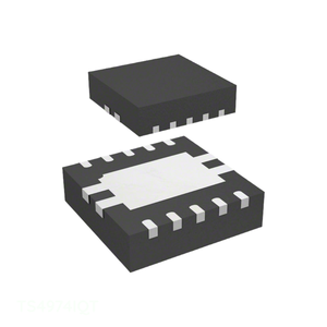 ชิ้นส่วนวงจรอิเล็กทรอนิกส์ TS4974IQT 10 VFDFN แผ่นสัมผัสเชิงเส้นที่ได้รับอนุญาตจำหน่าย - Product Image 1