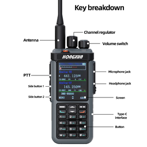 DP4801 DMR Digital portátil de mano Walkie-Talkie Teclado completo 10W Potencia de salida Intercomunicador a prueba de explosiones de largo alcance - Product Image 5