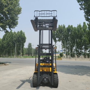 Piccolo carrello elevatore elettrico da 1 e 2 tonnellate con piattaforma idraulica a quattro ruote per la movimentazione del carico/scarico di sollevamento del veicolo - Product Image 3