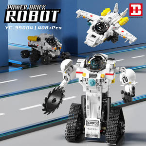 Happy Build 35001 3 в 1 космические роботы строительные блоки 35004 DIY сборка научные игрушки с тремя формами динамической версии - Product Image 3