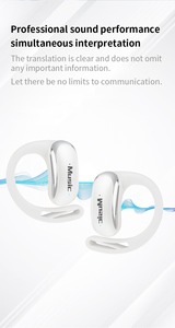 Open Ear Smart Translators para tradução simultânea em tempo real 142 idiomas para o sistema IOS para comunicação acadêmica