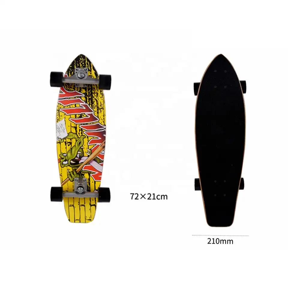 제조업체 Carver 서핑 스케이트 보드 7 플라이 캐나다 메이플 베니어 29 인치 크루저 스케이트 보드 데크 성인