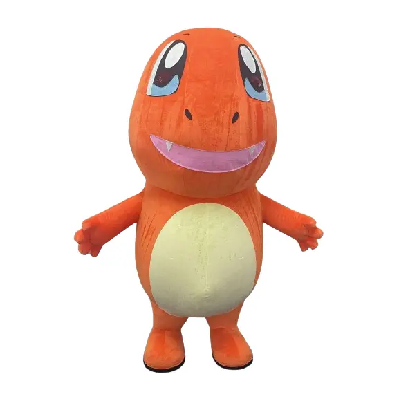 Popolare personaggio dei cartoni animati pikachu mascotte gonfiabile Charmander mascotte costume per la vendita