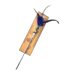 Interactive <strong>Cat</strong> Toys <strong>Cat</strong> Wand String Toys Glitter Feather Spring <strong>Cat</strong> Teaser Stick for Pets <strong>Playing</strong> With <strong>Catnip</strong> - Product Image 5