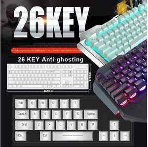 Teclado y ratón inalámbricos para ordenador de escritorio, Combo compacto de tamaño completo, diseño elegante y ultrafino, 2,4G