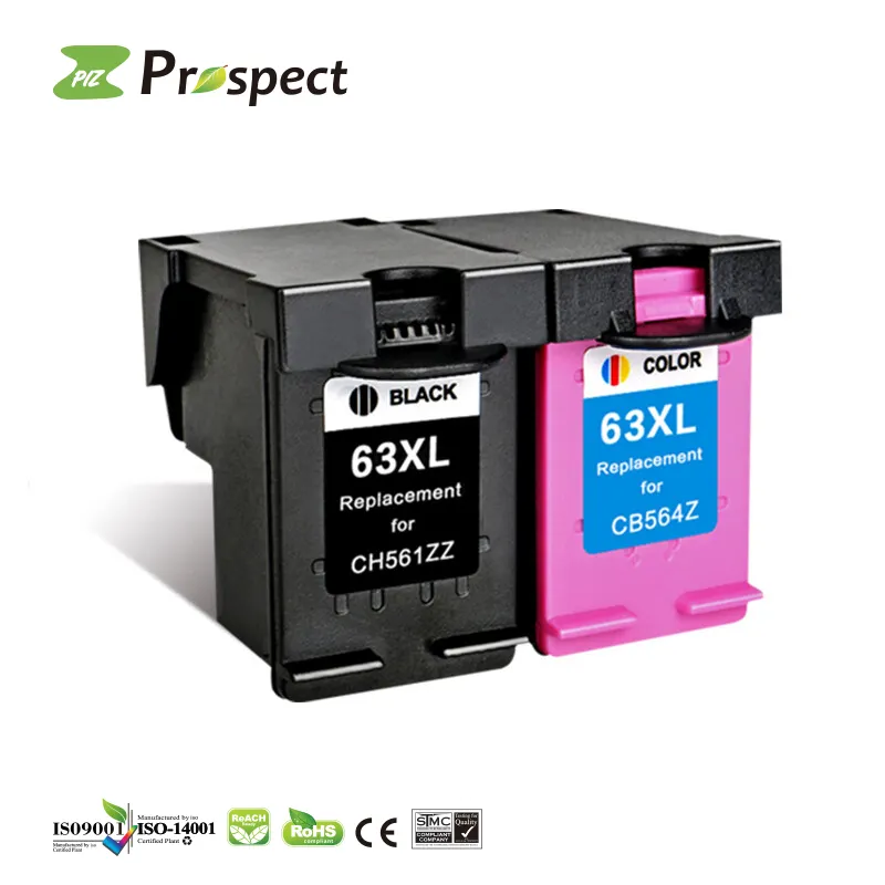 Prospect 63XL 63 XL ชุดเดสก์ทอปขนาด1110 2130 3630 3830,สี OfficeJet สำหรับตลับหมึก HP