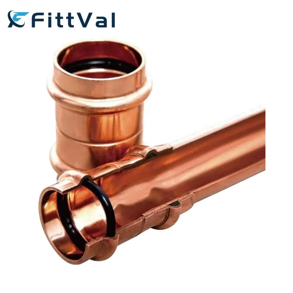 Fabbrica custom tubo idraulico Propress rame V profilo raccordi pressa per acqua e Gas