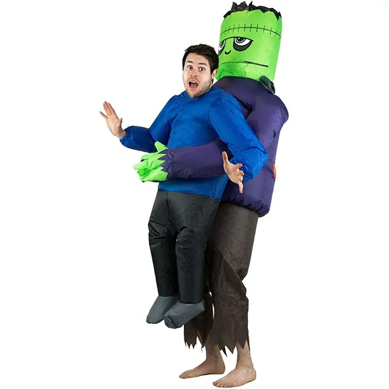 Halloween Spoof Dress Up Props Impermeable Hulk Secuestra Humanos Adultos Scary Frankenstein Disfraces inflables