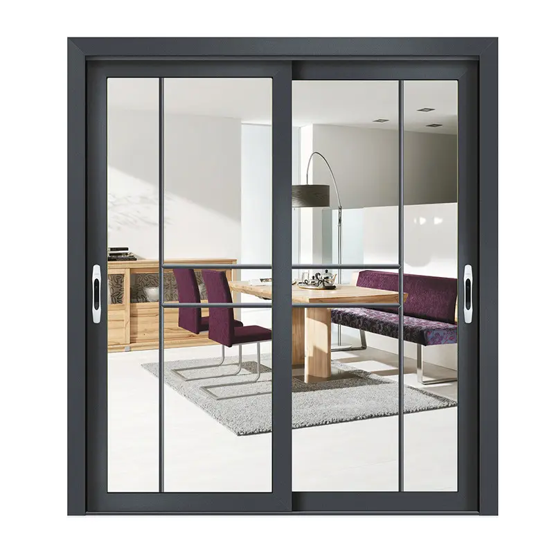 HONOR Modern strong thermal broken porte scorrevoli in vetro porta scorrevole in alluminio all'ingrosso per porte scorrevoli
