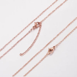 מפעל ישיר מכירה עלה זהב 1mm/1.5mm/2mm מותאם אישית ארוך שרשרת שרשרת נירוסטה עבור נשים תכשיטי ביצוע