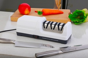 OEM 3-in-1-Elektromesserschärfer mit Diamant schleif mitteln und Präzisions winkel führungen für Messer mit gerader Klinge - Product Image 6