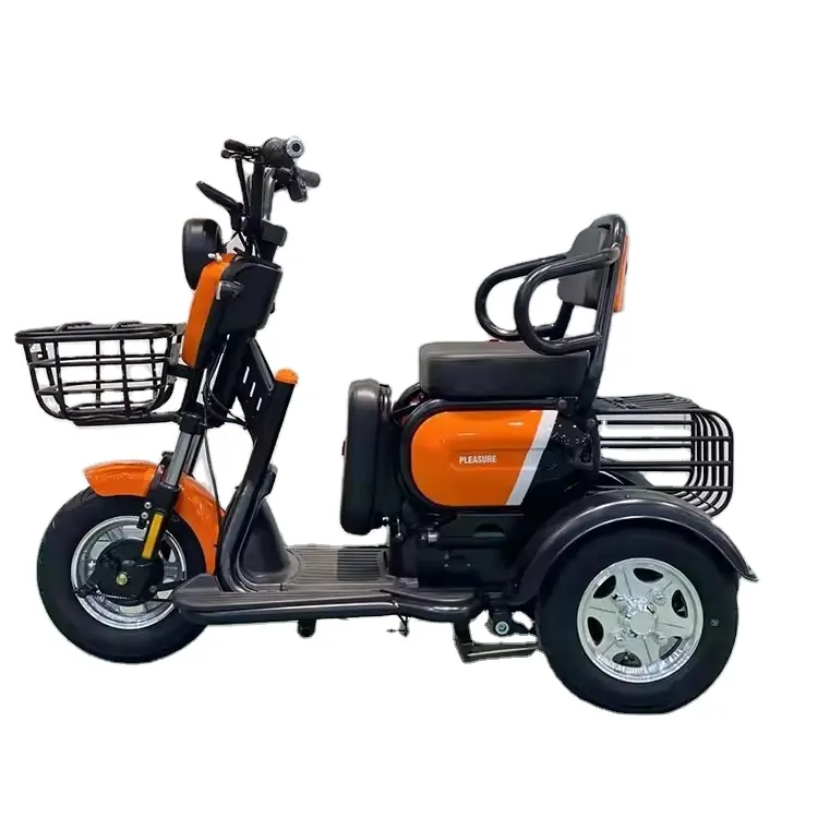 Triciclo elétrico adulto E Trike/Triciclo elétrico de três rodas Bicicleta elétrica Bateria de longa vida
