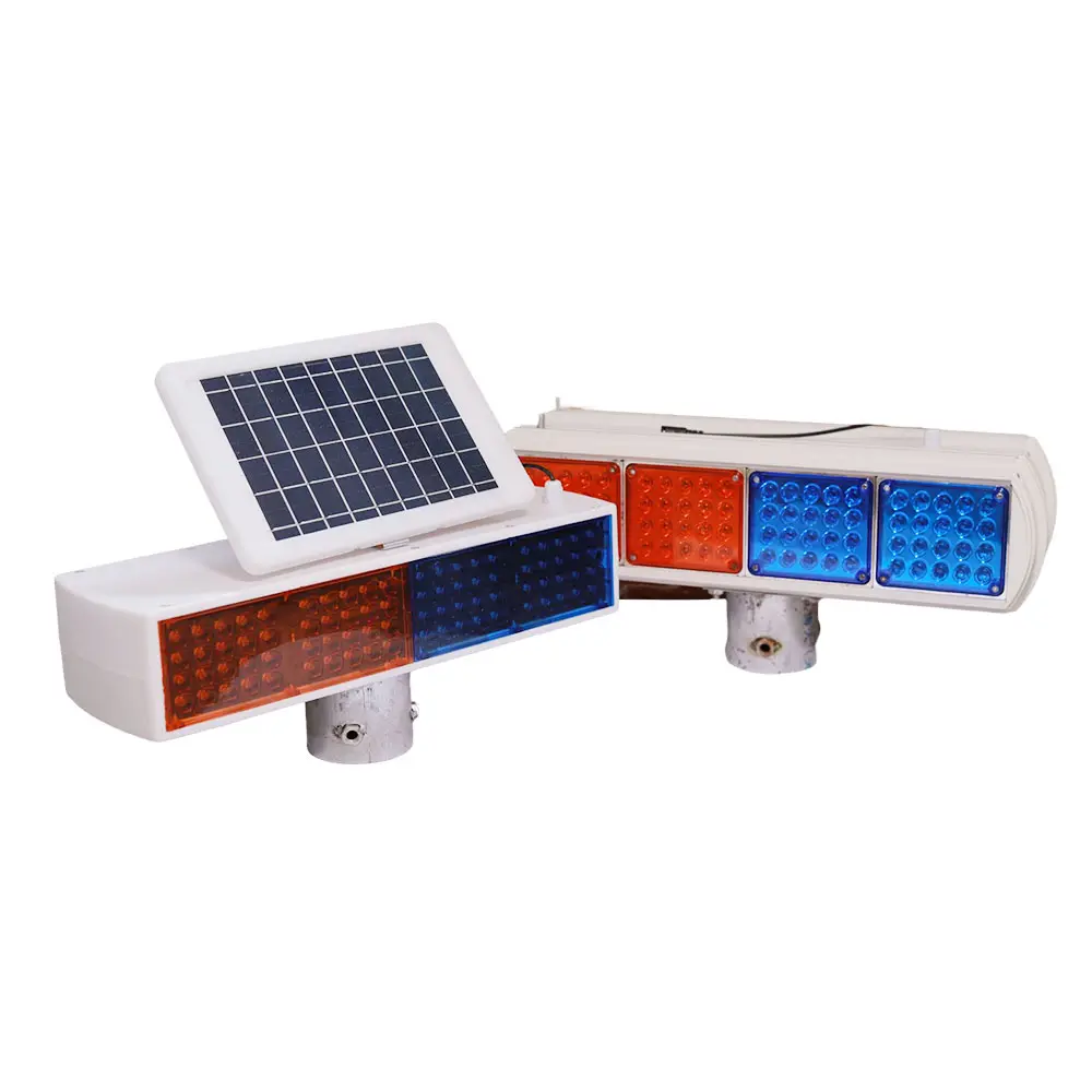 Luz de tráfico Solar LED de emergencia, luz de advertencia estroboscópica, impermeable, para carretera