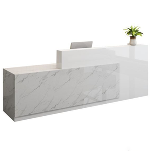 厂家直销可定制公司前台桌子办公室小型接待收银台 - Product Image 6