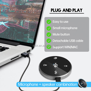 Clavax CLUSB-808USB Skypeビデオ電話会議リモート会議スピーカーフォンデスクトップマイク - Product Image 3