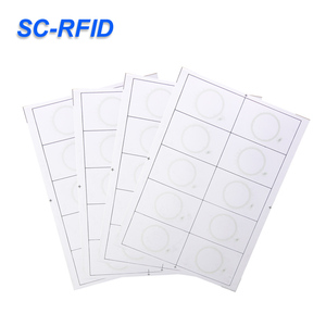 A3サイズRFIDインレイシートHF NFCチップRFIDインレイシートプレムインレイスマートカード用5*5レイアウト - Product Image 2