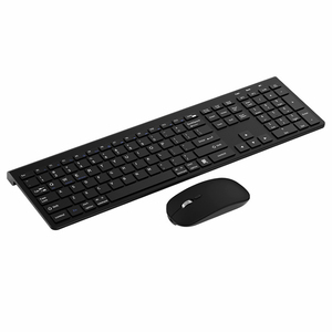 Juego de teclado y ratón inalámbrico recargable multimedia mágico de modo dual delgado de tamaño completo - Product Image 1