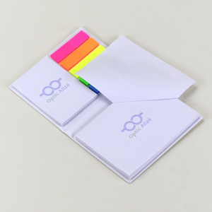 Promotional Giveaway Gifts Custom Design <strong>Block</strong> Stationary Sticky Note <strong>Notepad</strong> with PET Flag Sticker - Product Image 6