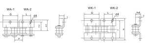 SS20B/24B paslanmaz çelik kısa adım konveyör zinciri eki WA1 & WA2 & WK1 & WK2 ve çelik dişlileri ile - Product Image 6