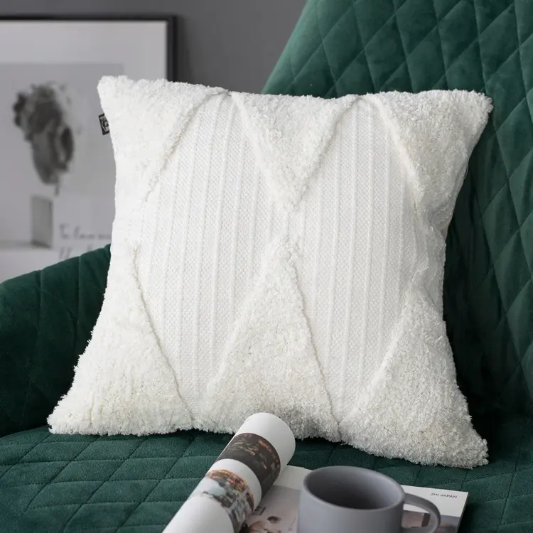 Funda de almohada tejida a máquina para el hogar, cubierta de cojín de sofá de lujo, Bohemia, Navidad, boda, 2022