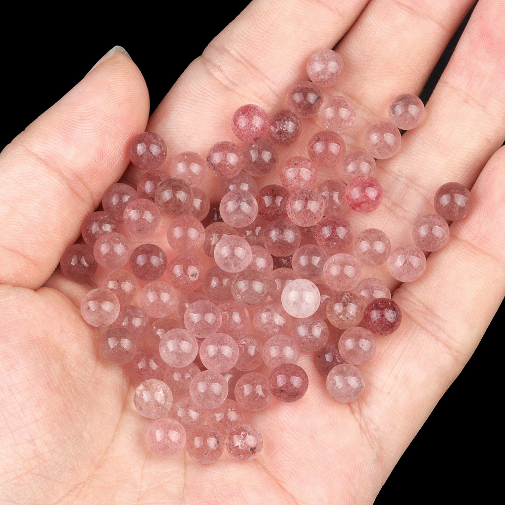 6mm strawberry crystal (no hole single)