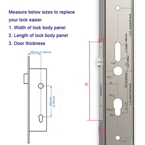 WINFREE SMART New Style Slim Aluminium Narrow Profile Fingerprint 3D Face Card <strong>Key</strong> Passcode Tuya Wifi Smart Door <strong>Lock</strong> - Product Image 5