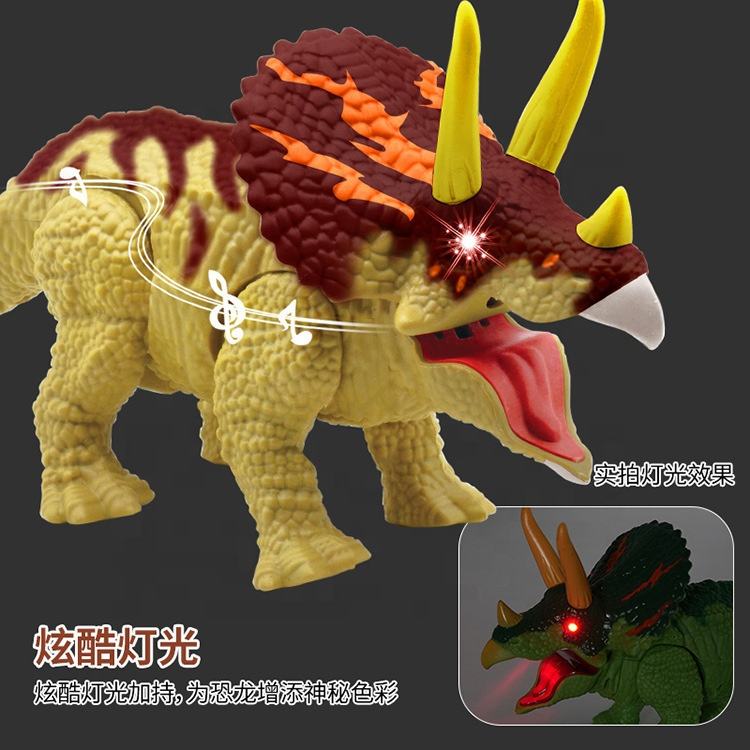 Wholesale Shun Zhan Toys Cool Electric Dinosaur Toys Simulation Flamethrower Spray Triceratops ABS Material Children's Puzzle 6